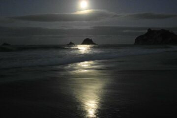 Vollmond am Hahei Beach