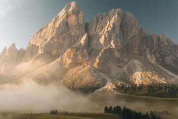 Bergblick auf die Dolomiten in Südtirol, Italien